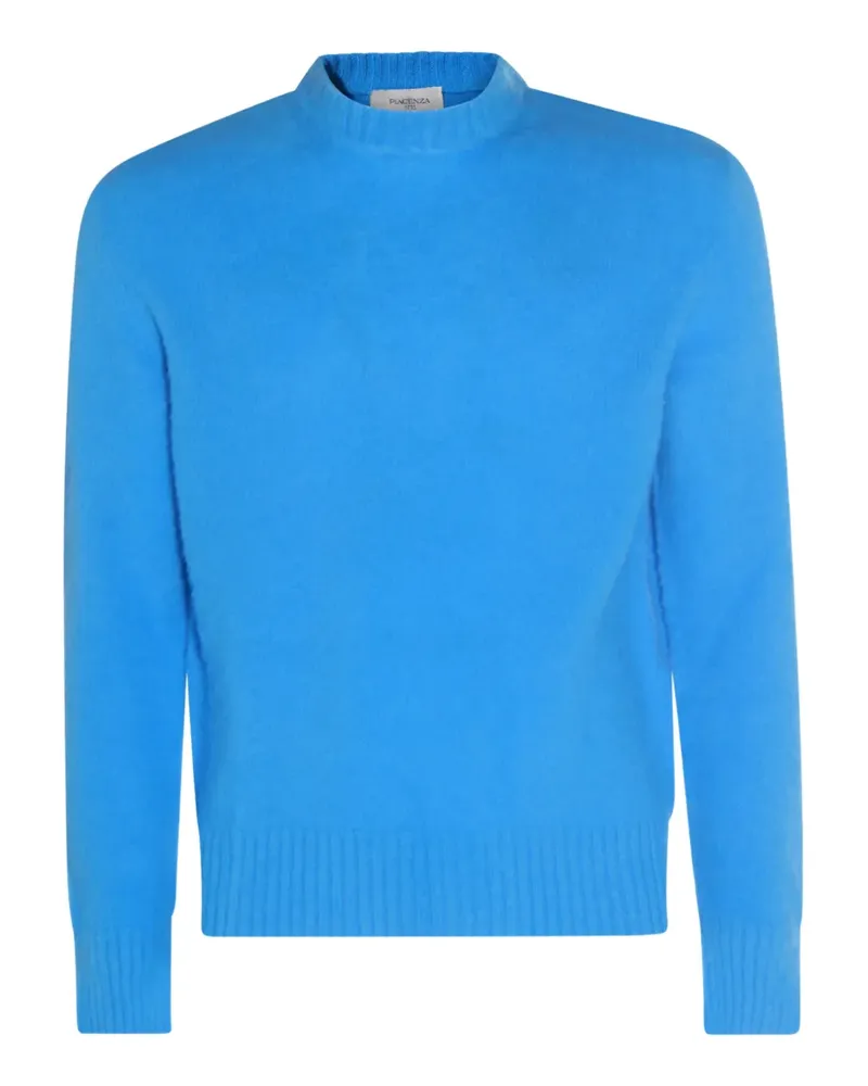 Piacenza Cashmere Pullover mit gerippten Bündchen - Blau Blau