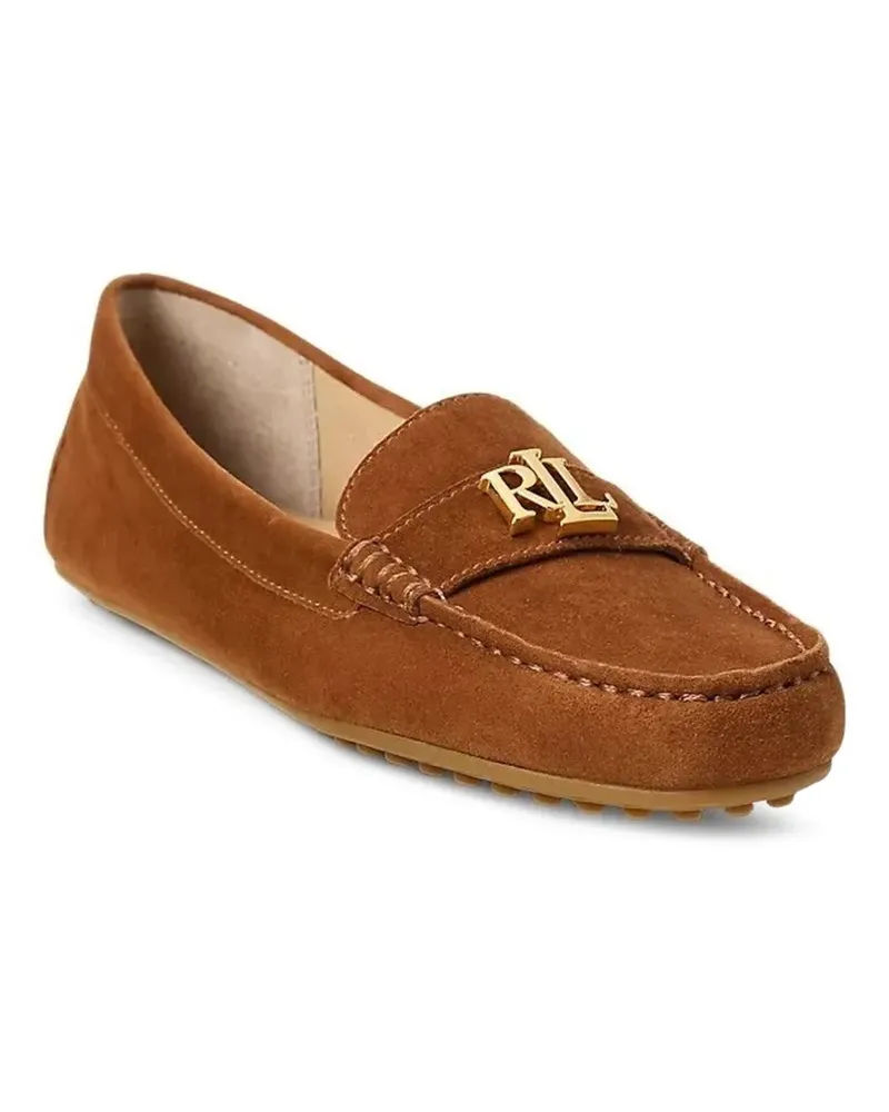 Ralph Lauren Barnsbury Loafer mit Logo-Schild - Braun Braun