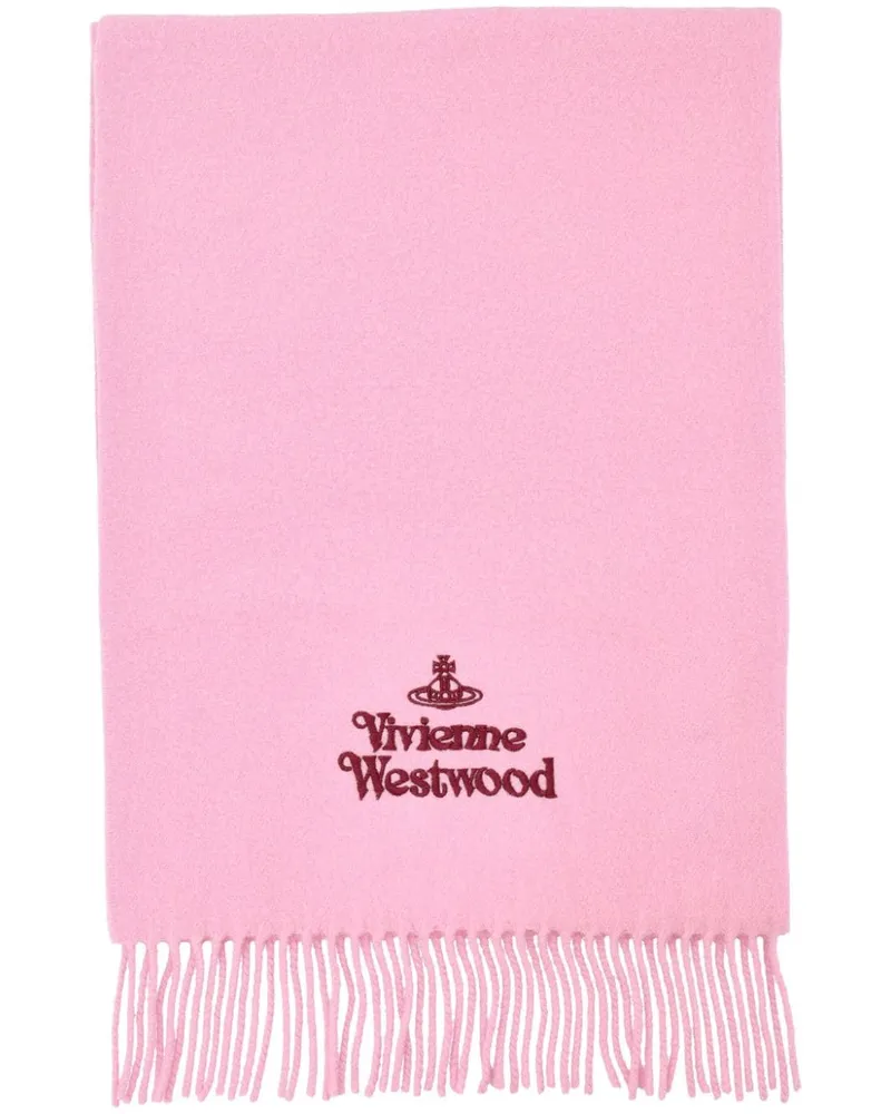 Vivienne Westwood Schal mit Logo - Rosa Rosa