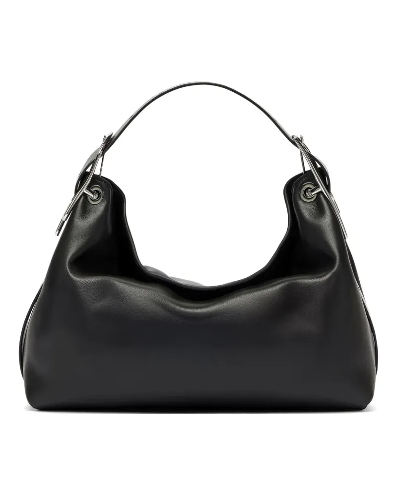 Diesel D-Line buckle-detail shoulder bag - Schwarz Schwarz