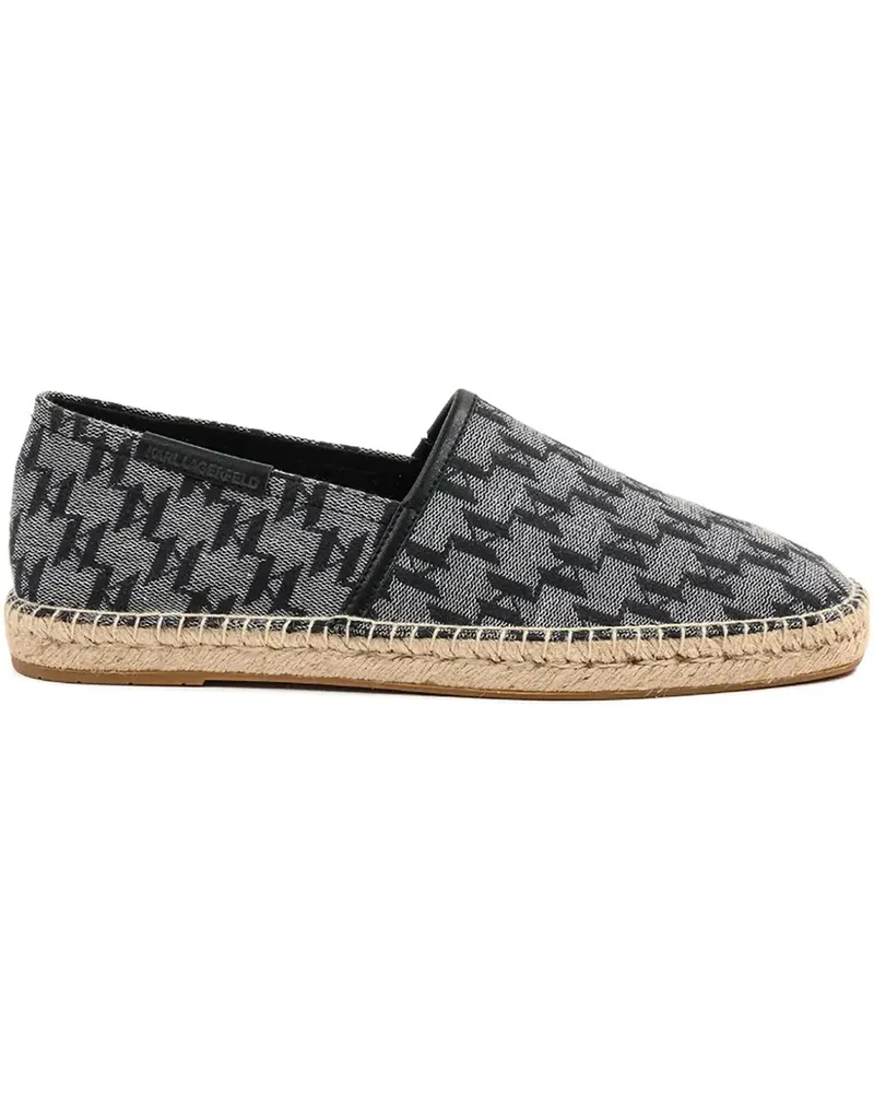 Karl Lagerfeld Kamino Monogram Espadrilles - Schwarz Schwarz