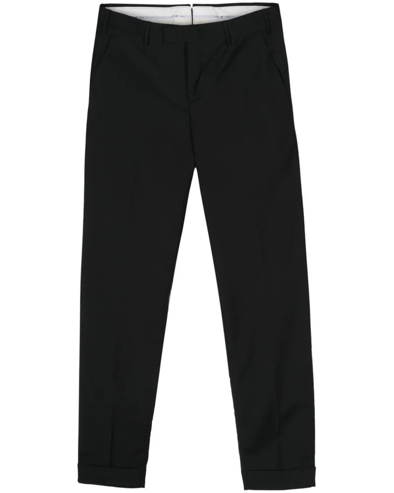 PT TORINO Halbhohe Tapered-Hose - Schwarz Schwarz