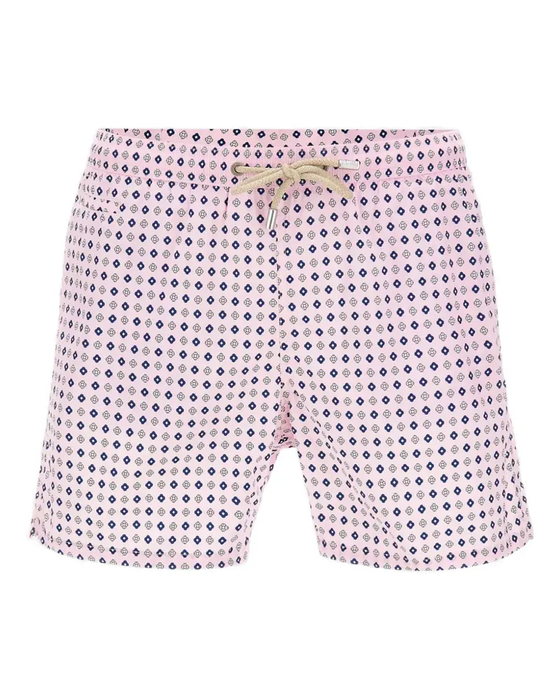 MC2 Saint Barth Badeshorts mit geometrischem Print - Rosa Rosa