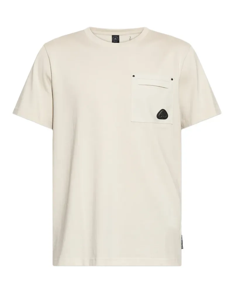 Moose Knuckles pocket logo T-shirt - Nude Nude