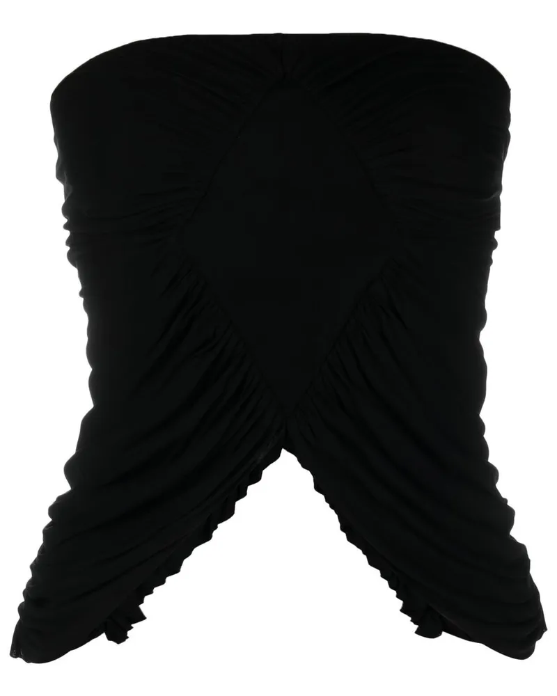 Saint Laurent Trägerloses Top - Schwarz Schwarz