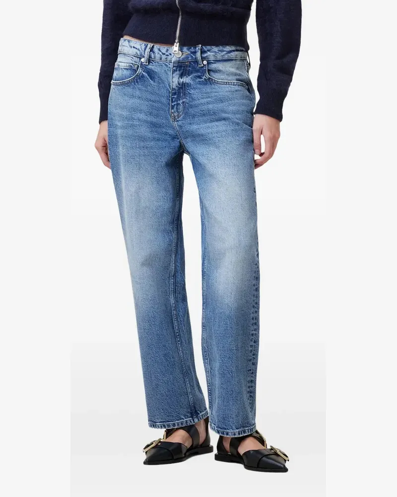 AllSaints Ida Jeans mit heller Waschung - Blau Blau