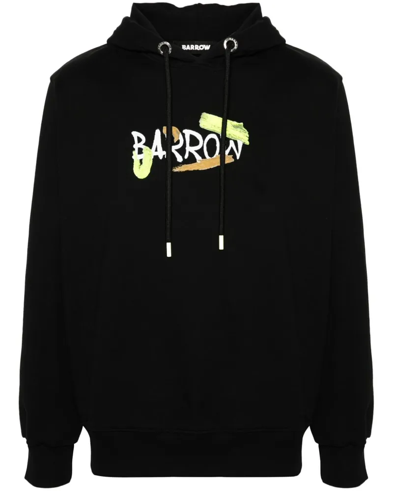 BARROW Hoodie mit Logo-Print Schwarz