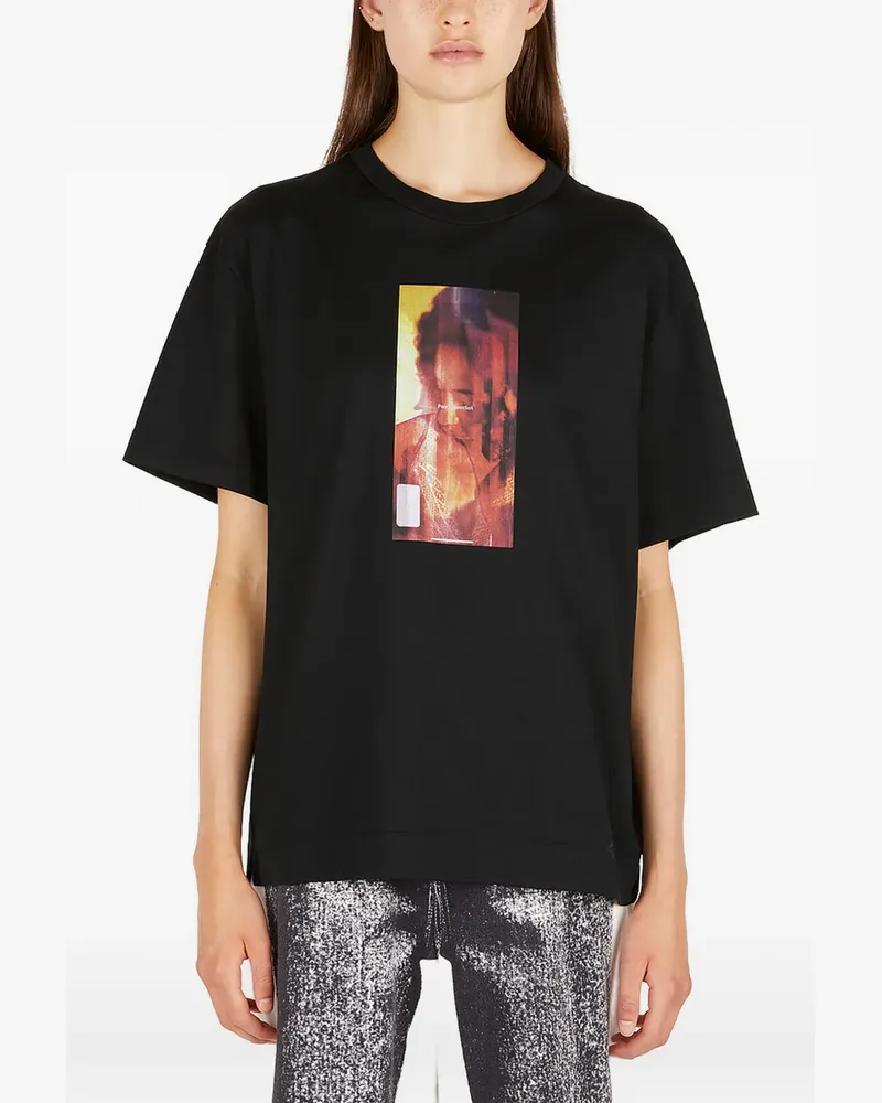 Meryll Rogge T-Shirt mit grafischem Motiv - Schwarz Schwarz