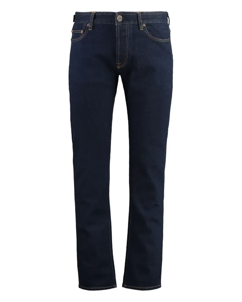 MOORER Pilon 5-Pocket-Jeans - Blau Blau