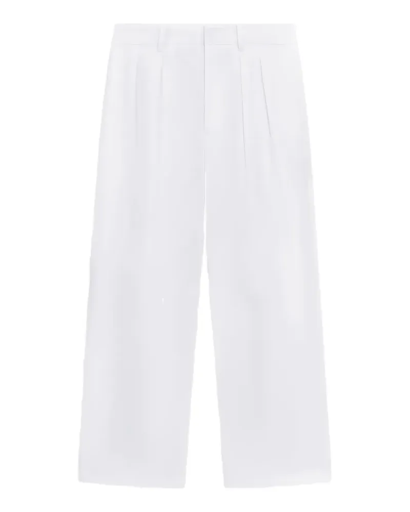 Liviana Conti Phyllis pleated straight-leg trousers - Weiß Weiß