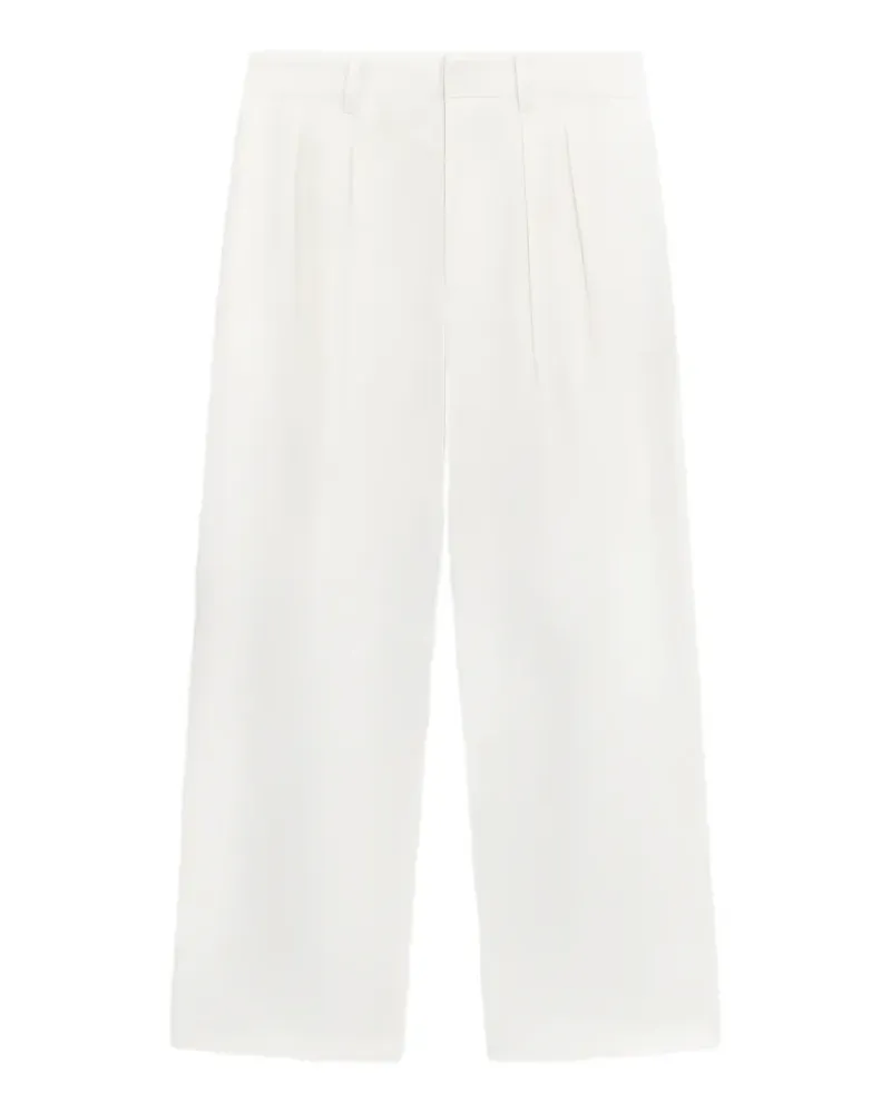 Liviana Conti Phyllis pleated straight-leg trousers - Weiß Weiß
