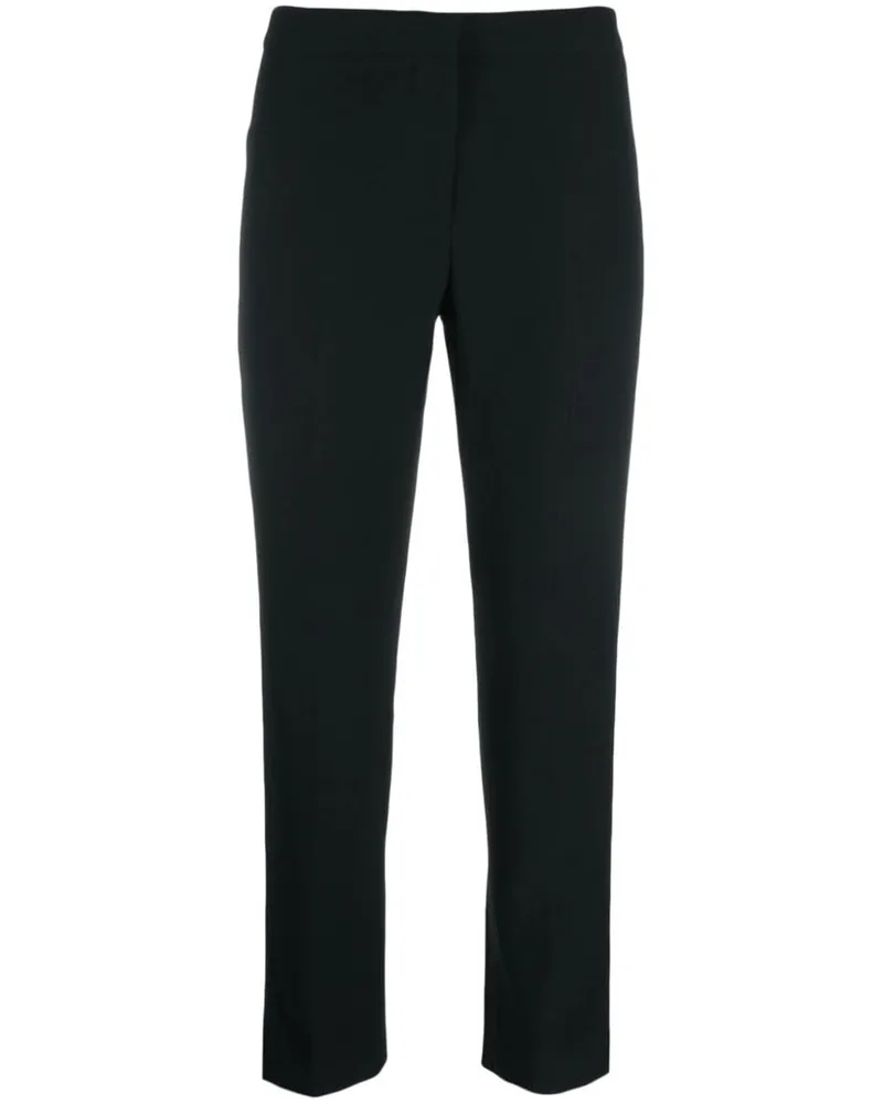 Alexander McQueen Gerade Cropped-Hose - Schwarz Schwarz