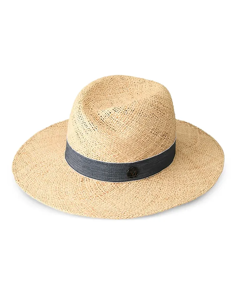 Maison Michel Virginie Hut mit Schleife - Nude Nude