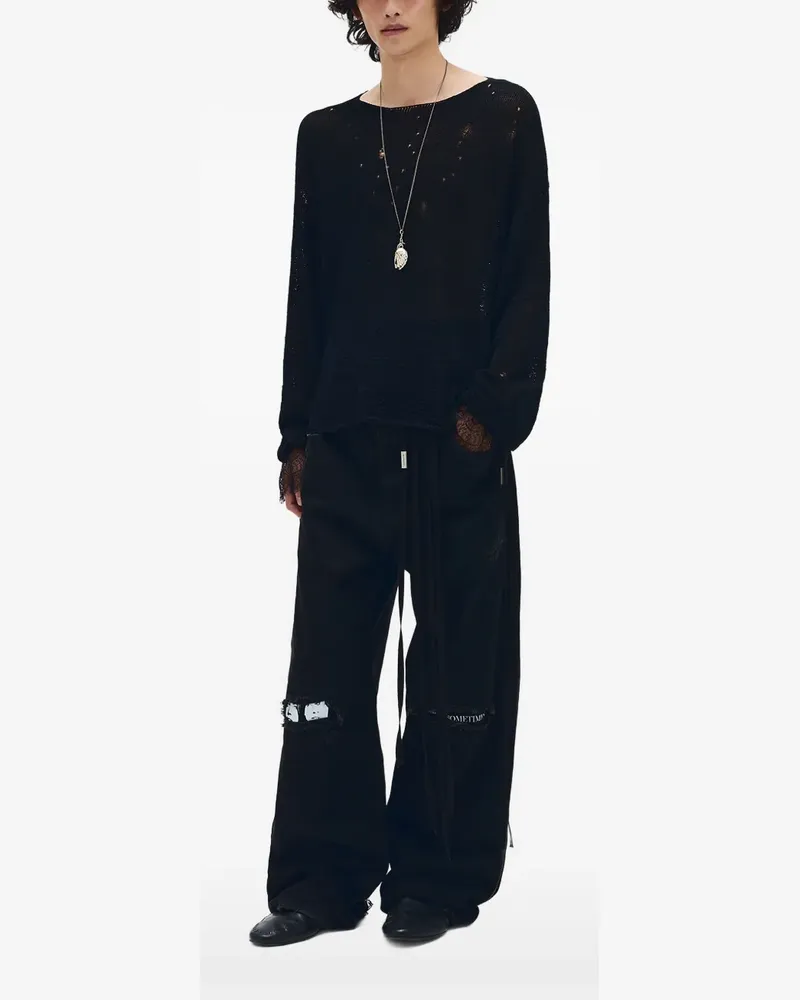 Ann Demeulemeester Lindor Pullover - Schwarz Schwarz
