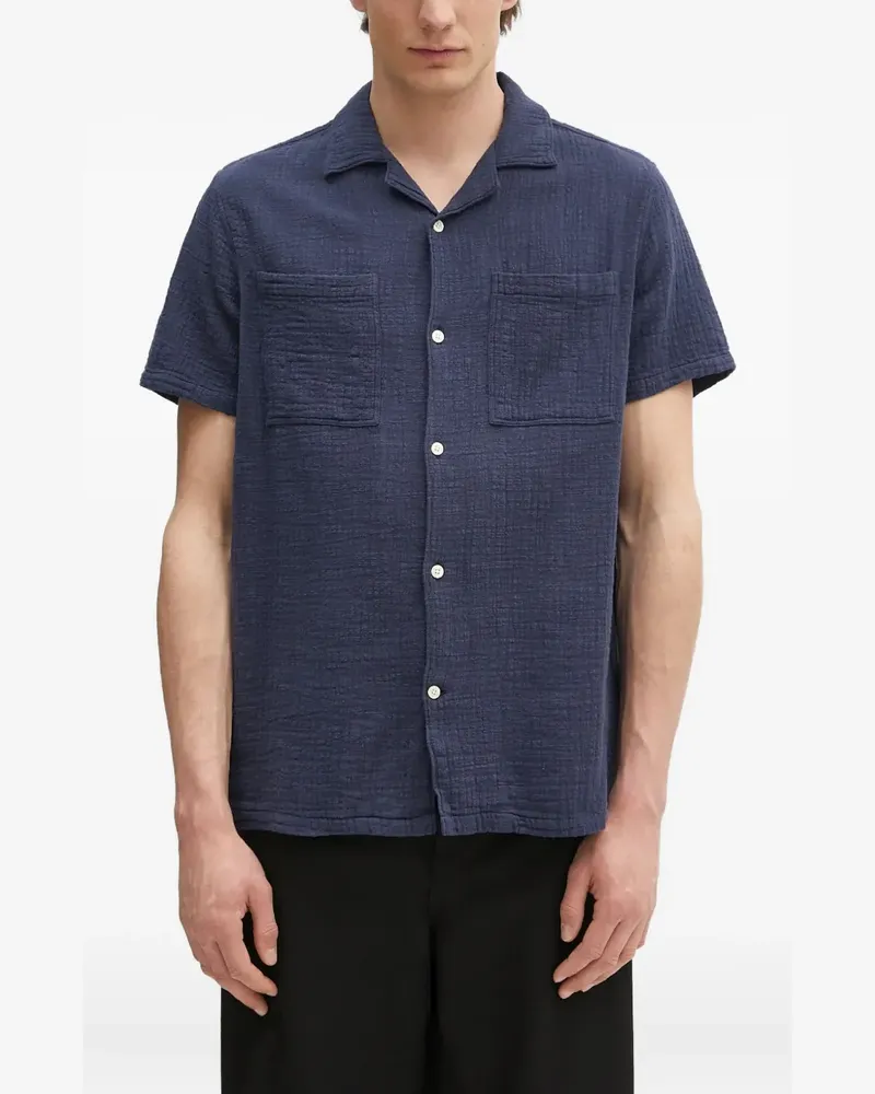 Barbour Hemd mit Reverskragen - Blau Blau