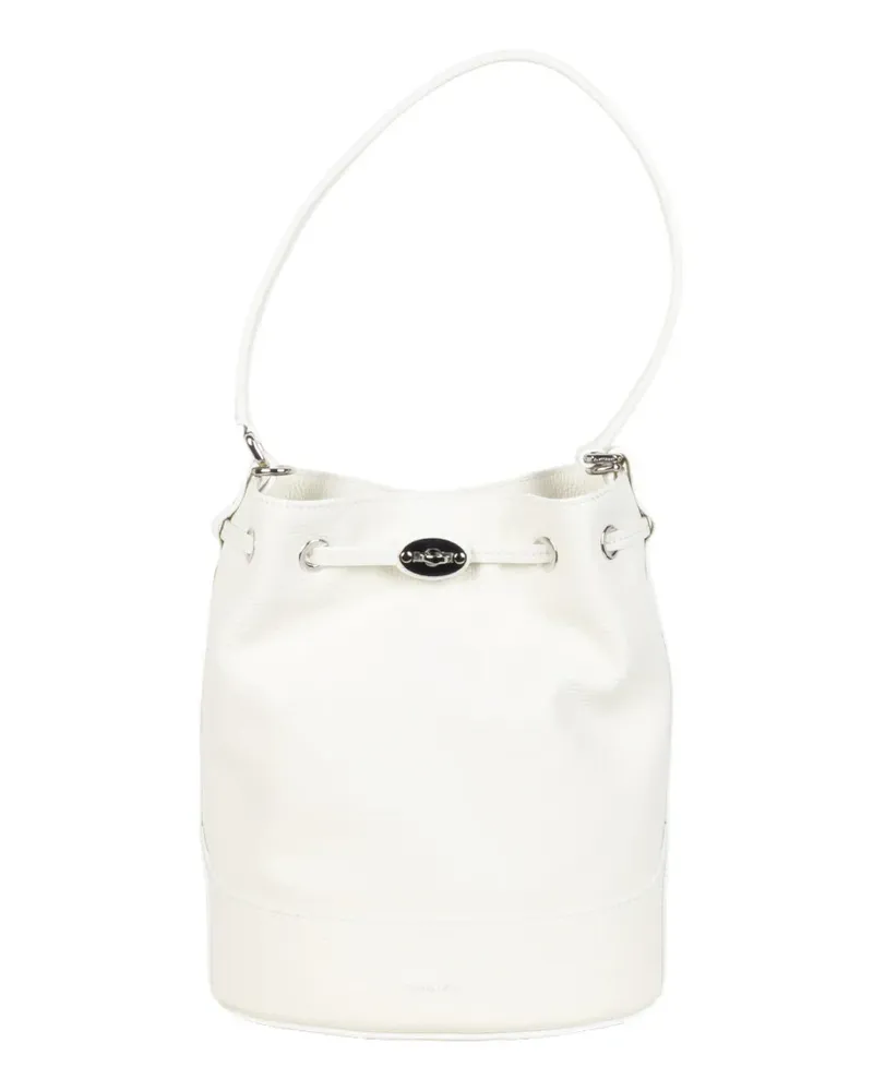 Zanellato pebbled-leather drawstring bucket bag - Weiß Weiß