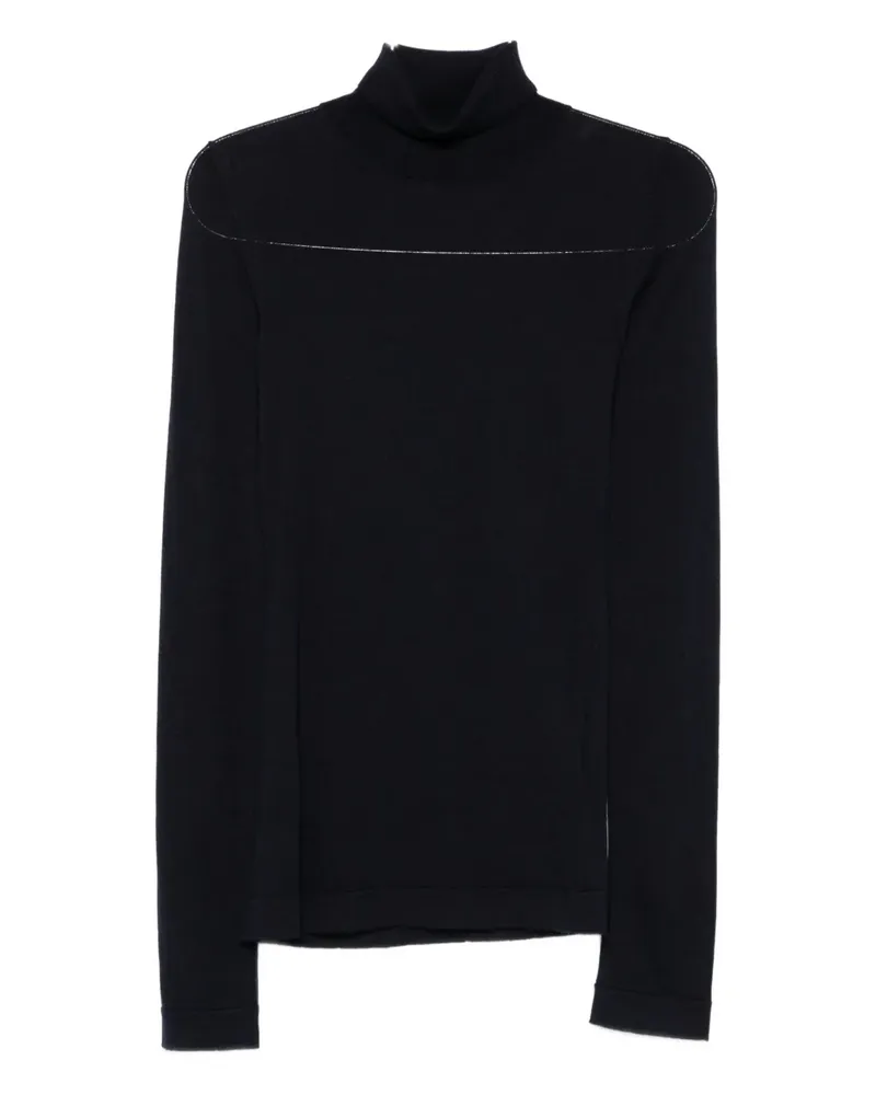 BARENA Langärmeliger Rollkragenpullover - Blau Blau