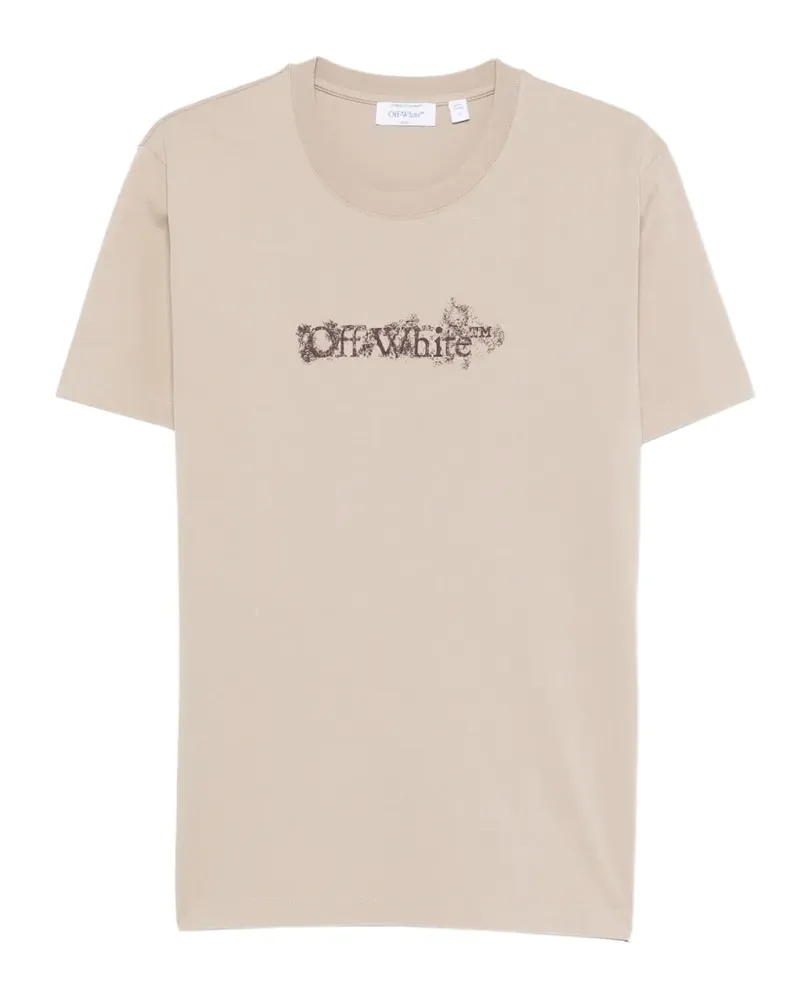 OFF-WHITE Heraldic T-Shirt mit grafischem Print - Nude Nude