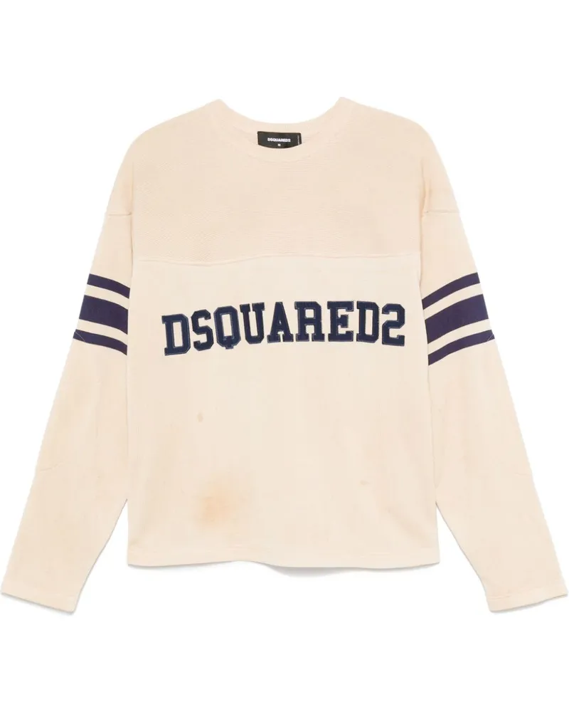 Dsquared2 Pullover mit Logo-Stickerei - Nude Nude