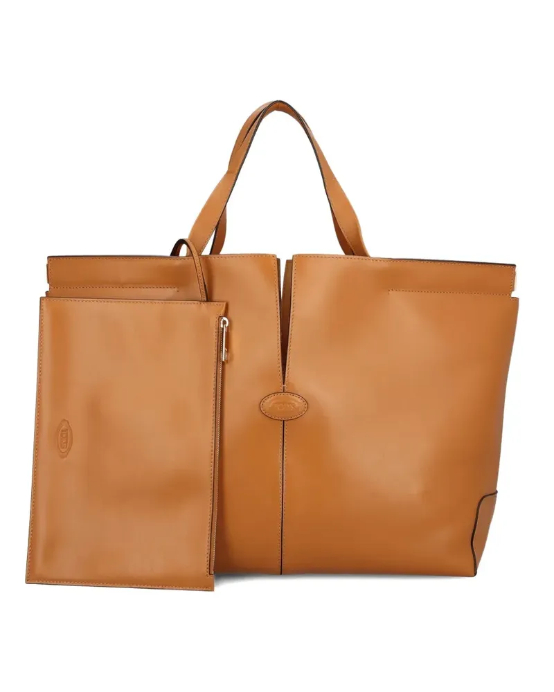 TOD'S medium Di Bag Folio tote bag - Braun Braun