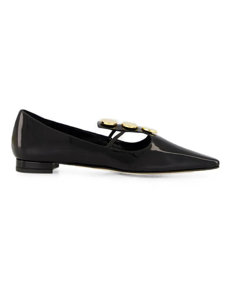 Manolo Blahnik Flache Khafreflat Pumps - Schwarz Schwarz