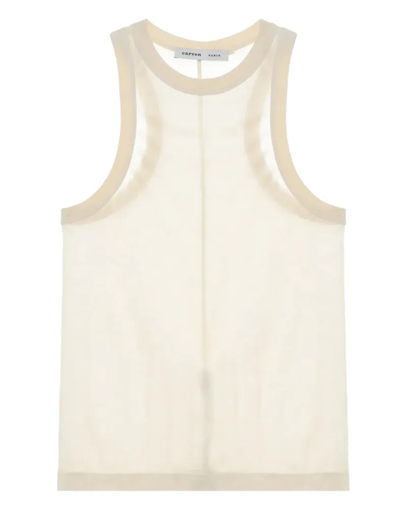 Carven Top mit Sheer-Effekt - Nude Nude