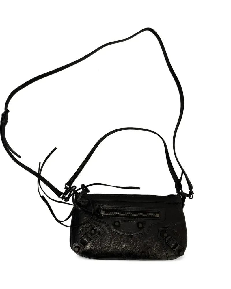 Balenciaga Le City Schultertasche mit Nieten - Schwarz Schwarz