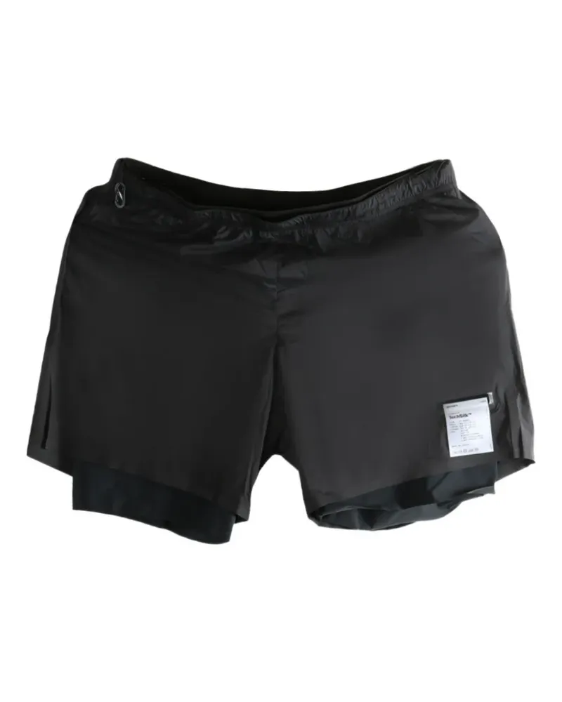 Satisfy TechSilk™ 5" layered shorts - Schwarz Schwarz