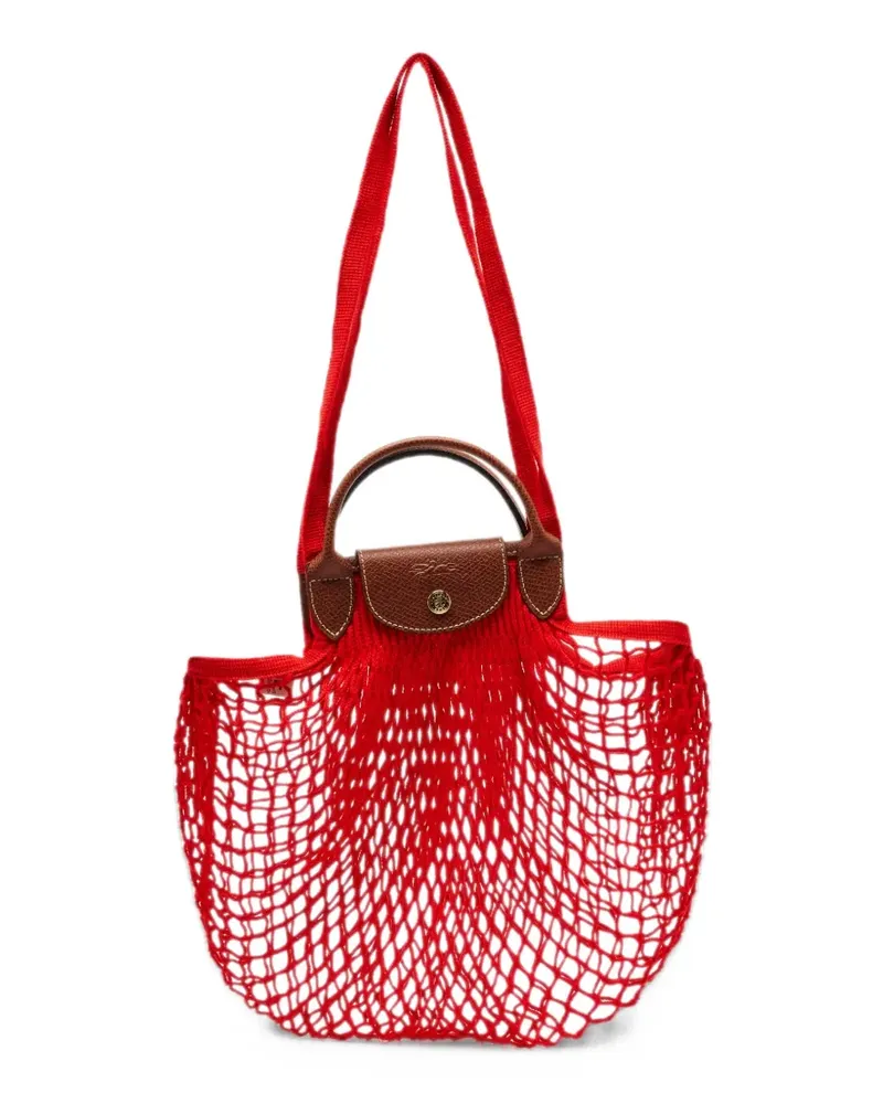 Longchamp x Filt Le Pliage gehäkelte Tote Bag - Rot Rot
