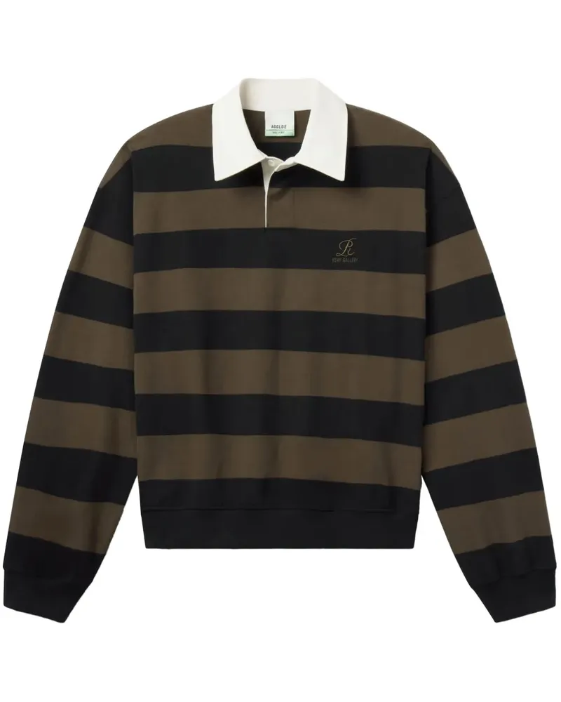 AGOLDE x RSVP gestreiftes Sweatshirt - Nude Nude