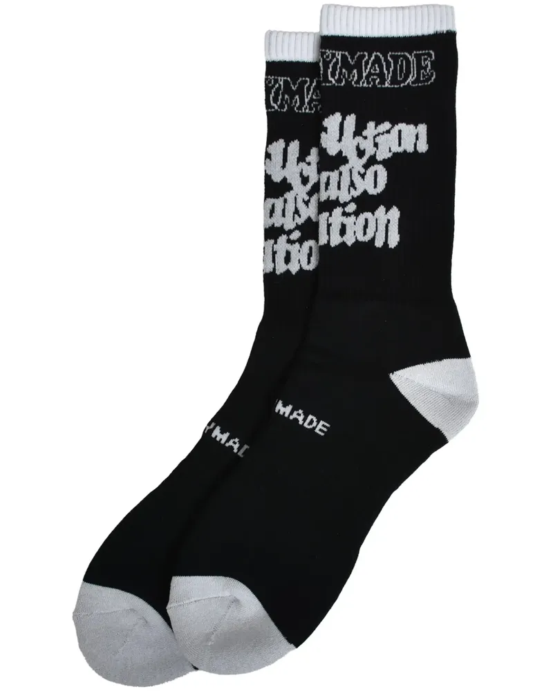READYMADE Destruction Socken - Schwarz Schwarz