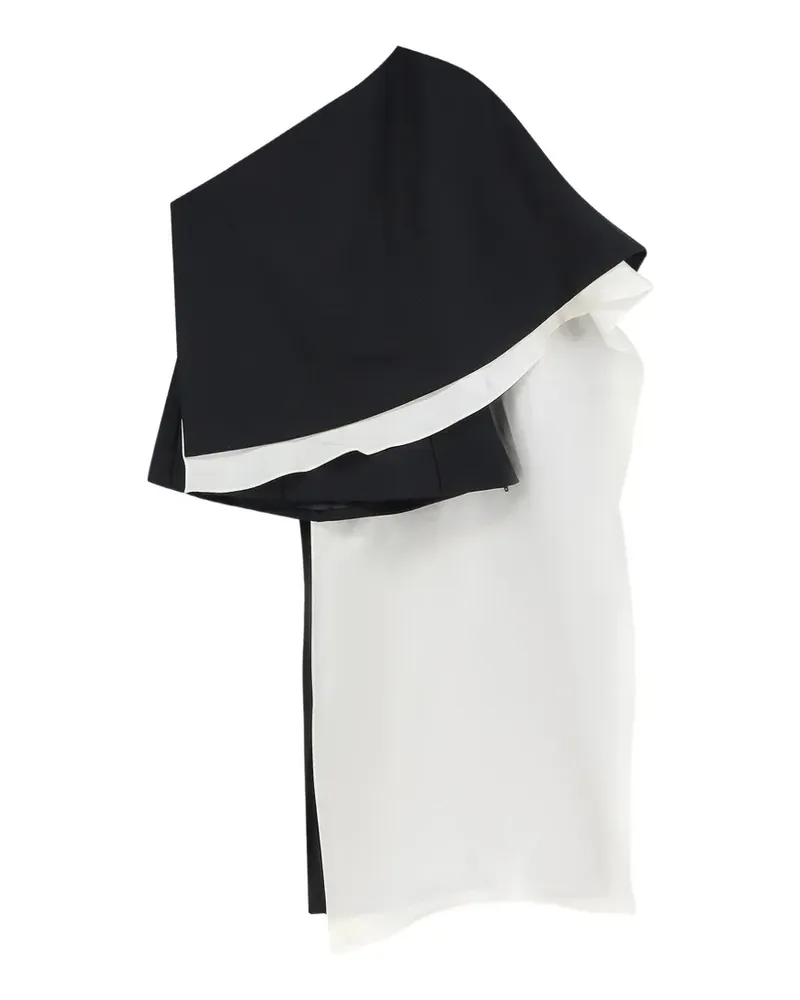 Róhe One-Shoulder-Top - Schwarz Schwarz