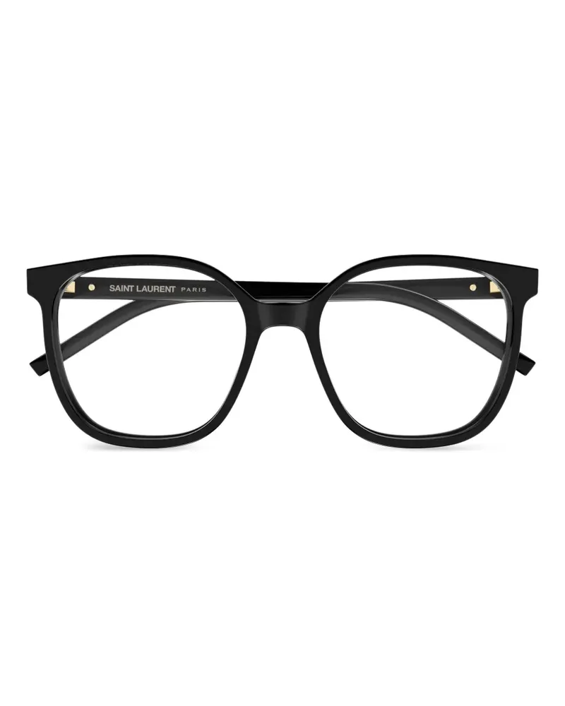 Saint Laurent Brille mit rundem Gestell - Schwarz Schwarz