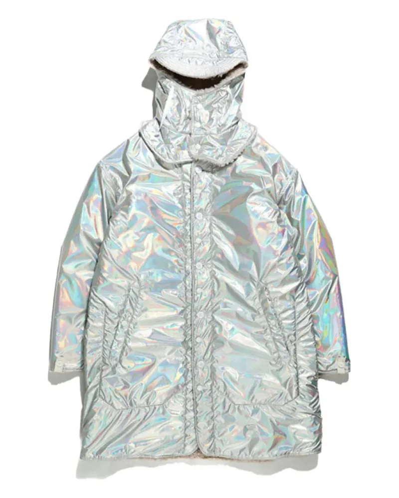 Engineered Garments Floureszierender Kapuzenparka - Silber Silber