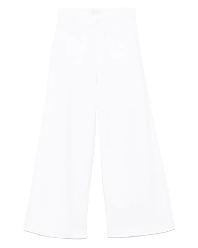 Mother Undercover Sneak Jeans mit aufgesetzter Tasche - Weiß Weiß