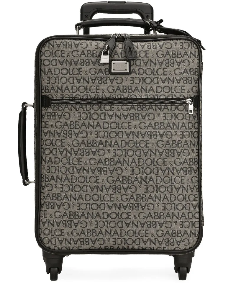 Dolce & Gabbana Koffer mit Logo-Jacquard - Grau Grau