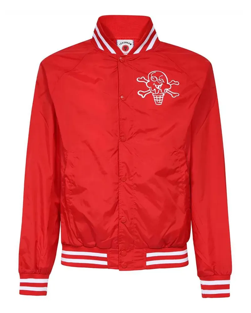 ICECREAM Bomberjacke mit Logo-Print - Rot Rot