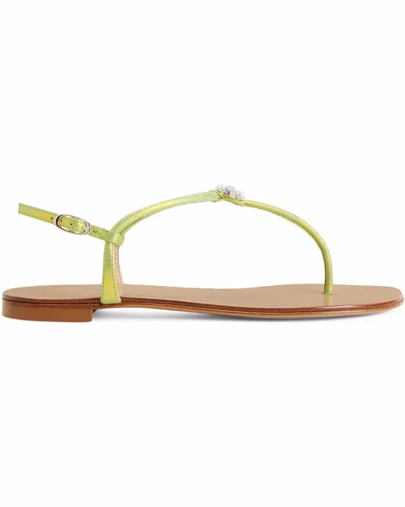 Giuseppe Zanotti Hollie Crystal Flip-Flops - Gelb Gelb