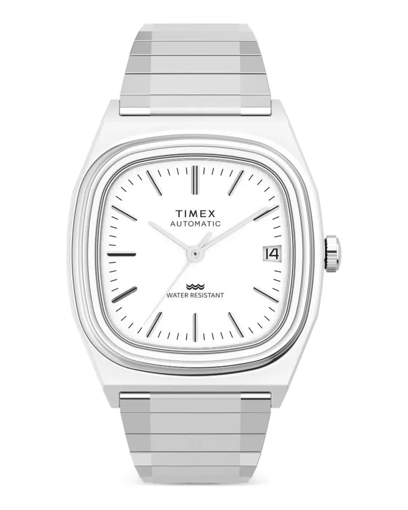 Timex 1983 E-Line Reißue Armbanduhr 34mm - Weiß Weiß