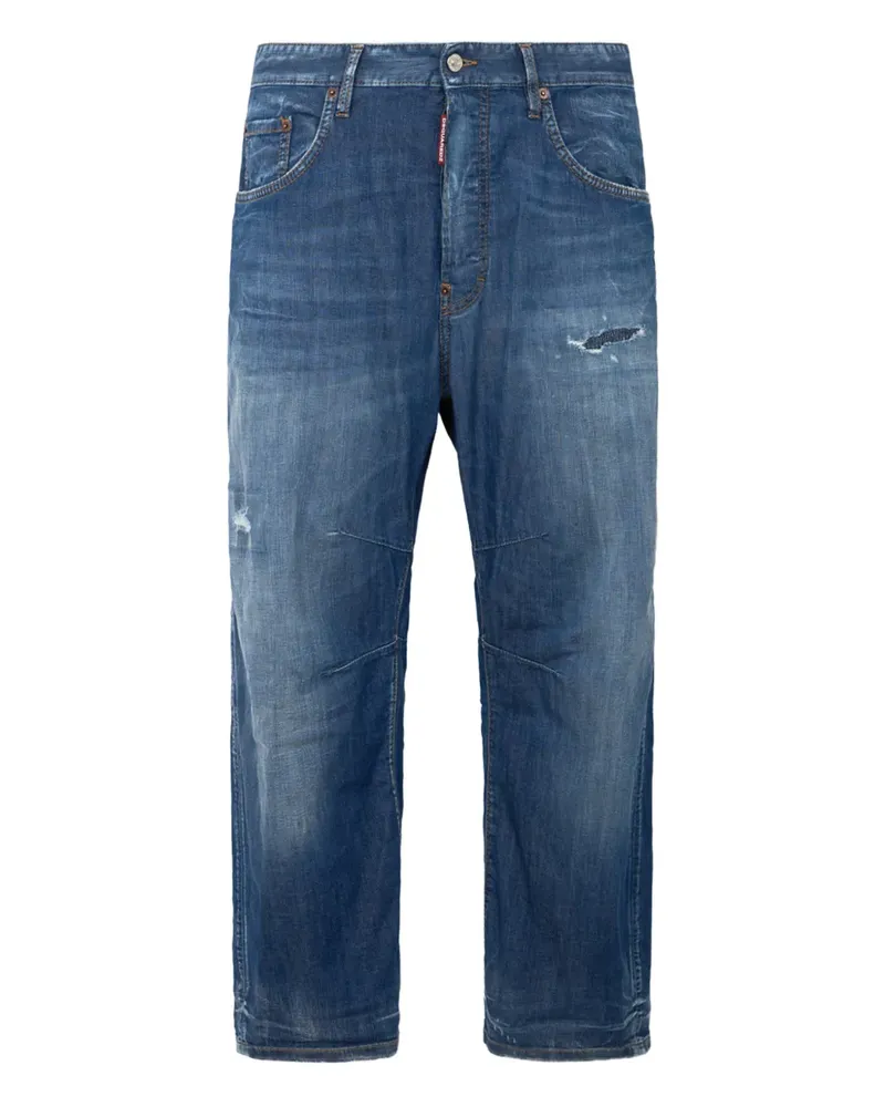 Dsquared2 Jeans in Distressed-Optik - Blau Blau
