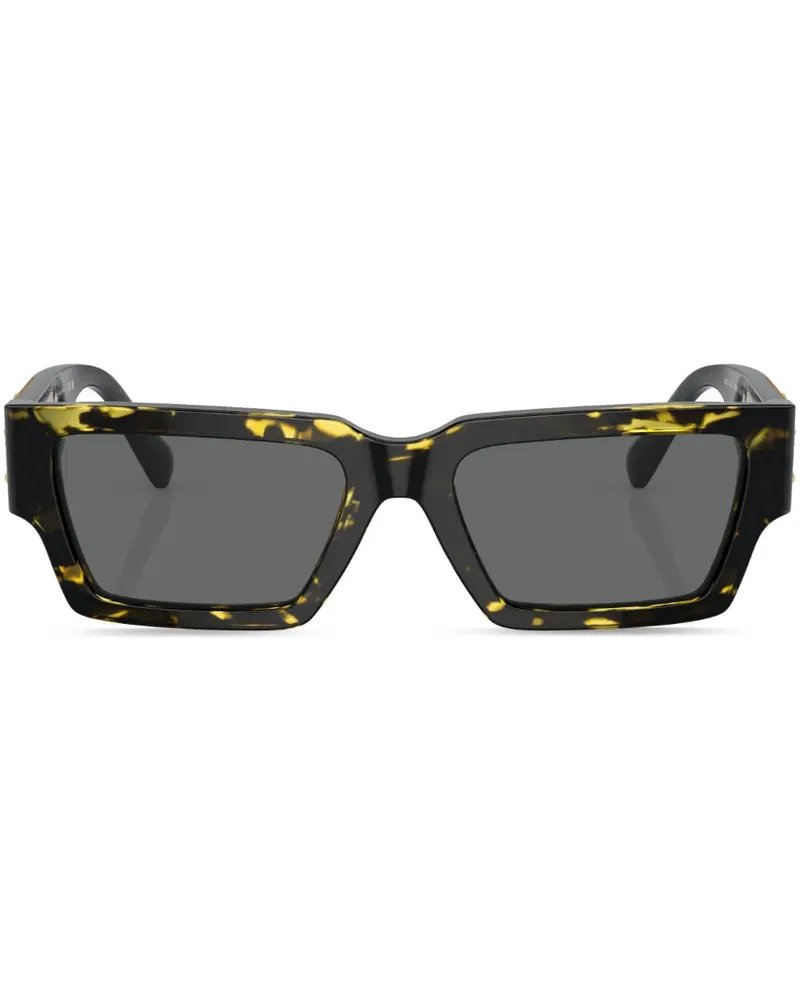 Versace Eckige Sonnenbrille mit Medusa - Grün Grün