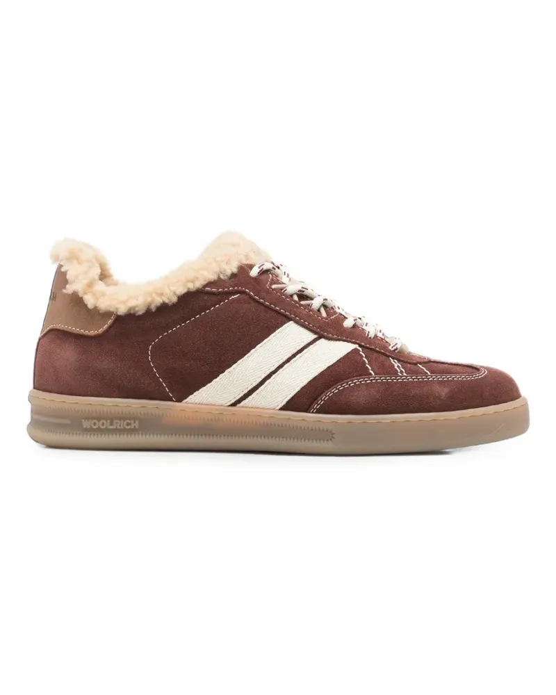 Woolrich Sneakers mit Shearlingbesatz - Braun Braun