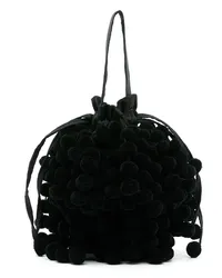 Nannacay Charlotte Handtasche mit Pompons Schwarz