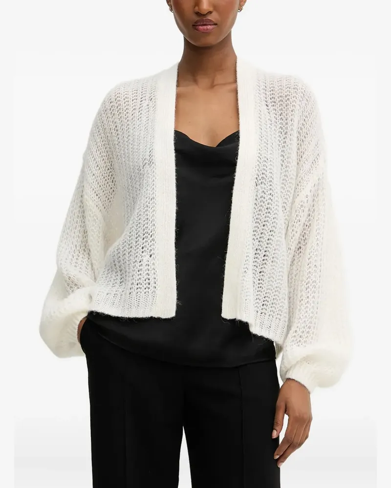 HUGO BOSS Offener Cardigan mit weiten Ärmeln - Weiß Weiß