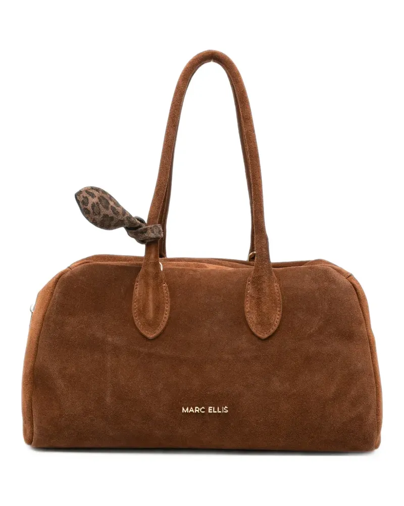 MARC ELLIS Bilbao bow-detail tote bag - Braun Braun