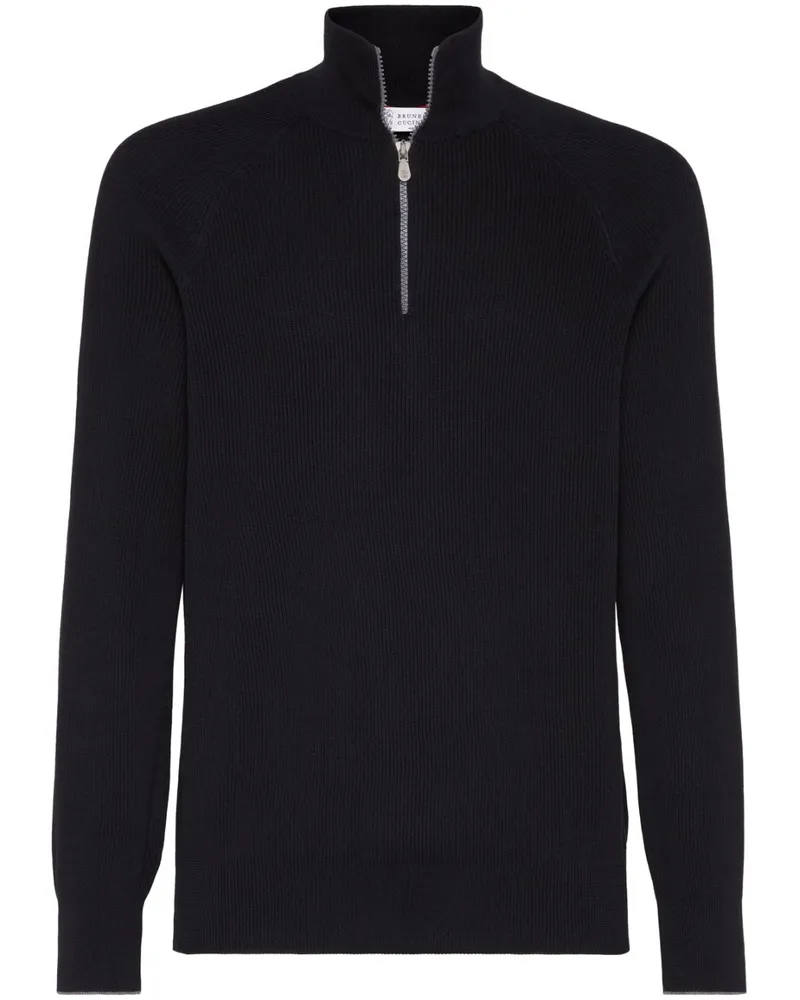 Brunello Cucinelli Pullover aus Baumwolle - Schwarz Schwarz