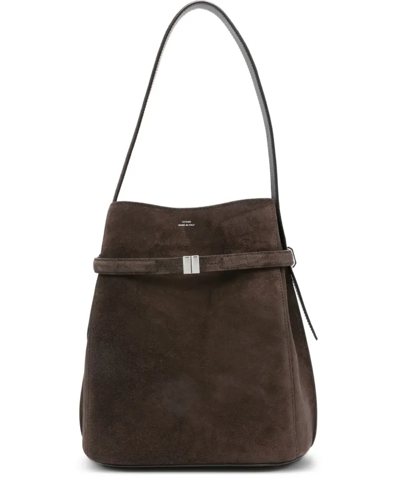 Totême Schultertasche aus Wildleder - Braun Braun