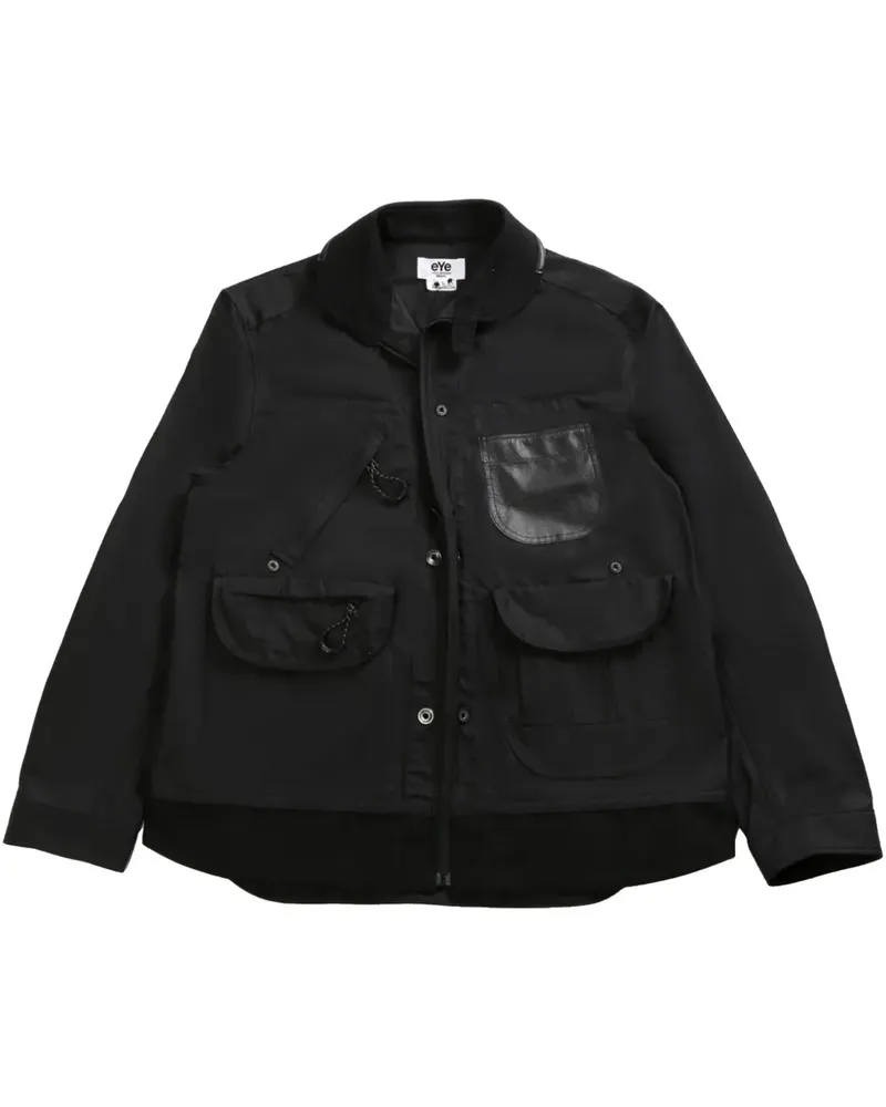 Junya Watanabe Oakley laminated jacket - Schwarz Schwarz