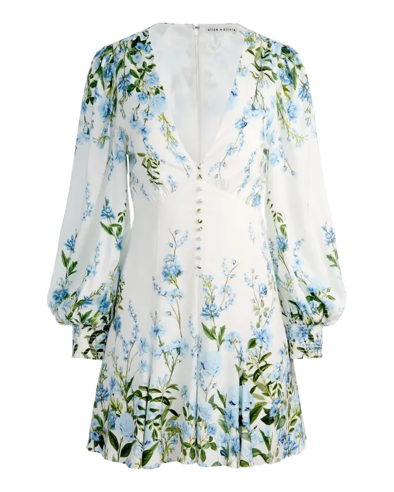 Alice + Olivia Irene mini dress - Weiß Weiß