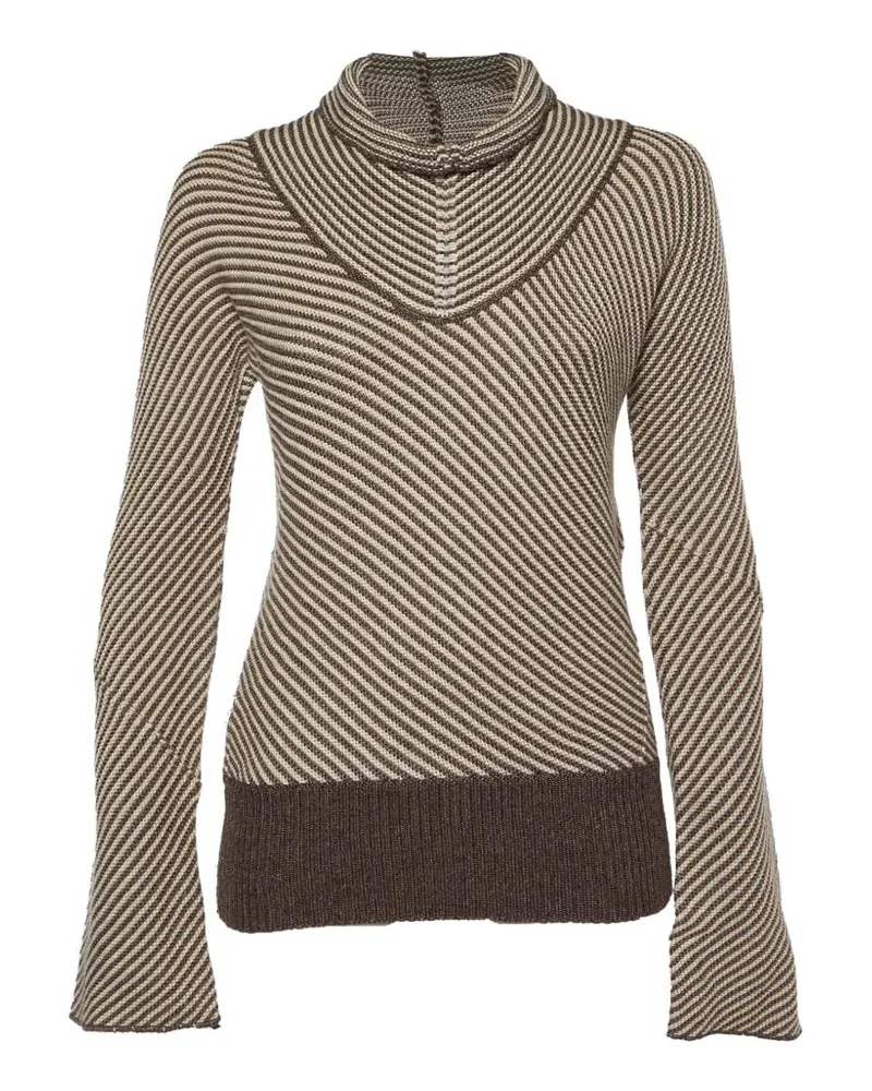 Joseph striped high-neck wool jumper - Braun Braun